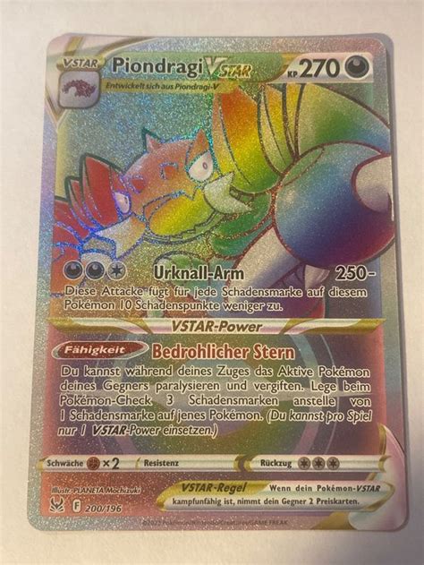 Pokemonkarte Piondragi Vstar Rainbow Kaufen Auf Ricardo