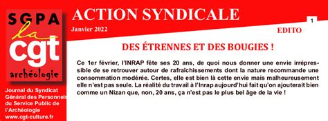 Arch O Action Syndicale Janvier La Cgt Culture