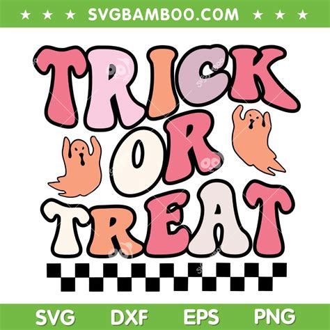 Retro Groovy Trick Or Treat SVG PNG