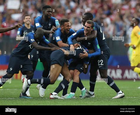 France celebrate winning the world cup during the FIFA World Cup 2018 ...