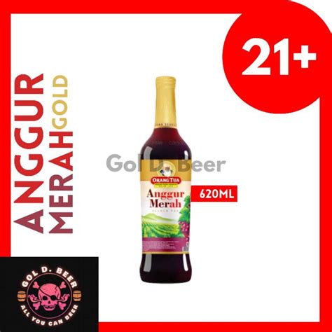 Jual Anggur Merah Gold Orang Tua 620ml Shopee Indonesia