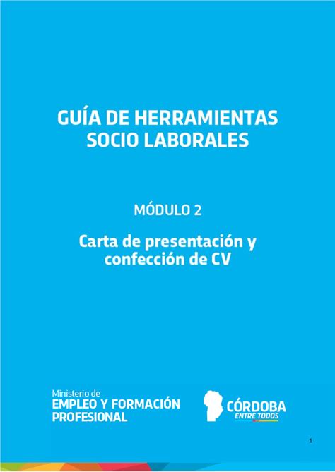 Modulo 2 Carta DE Presentacion Y CV MDULO 2 CARTA DE PRESENTACIN Y