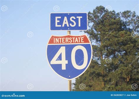 Interstate Highway 40 Sign Royalty Free Stock Photography Image 26282827