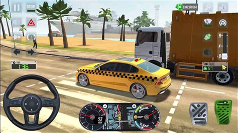 Taxi Sim Evolution Uber Driver Drive Taxi On The City Road And