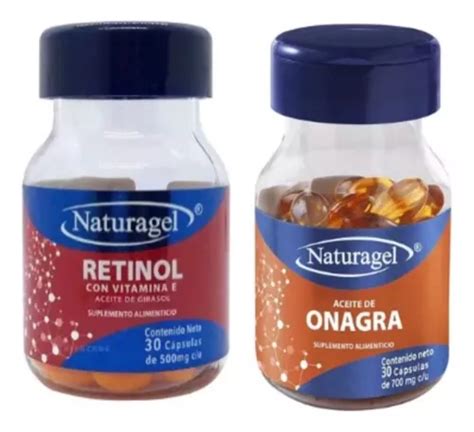 Naturagel 2 Pack Aceite De Onagra Y Retinol 30 Capsulas Sfn MercadoLibre