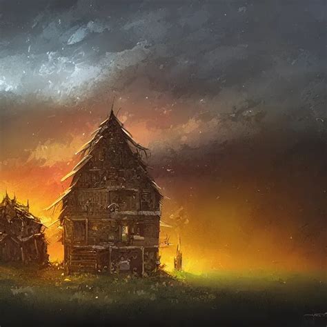 A Building In A Landscape By Anato Finnstark Stable Diffusion Openart