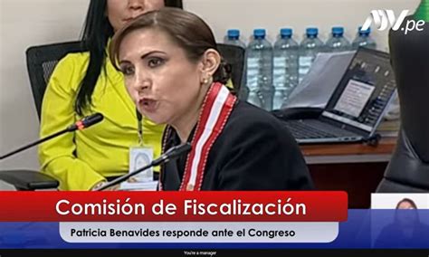 Patricia Benavides Asegura Que Chats De Su Asesor Fueron Manipulados