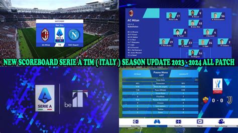 NEW SCOREBOARD SERIE A TIM ITALY SEASON UPDATE 2023 2024 ALL