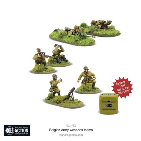 Bolt Action Belgian Army Weapons Teams 402217303