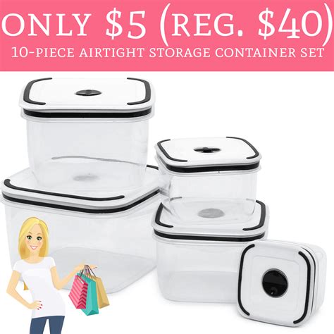 Only Regular Piece Airtight Storage Container Set Deal Hunting Babe