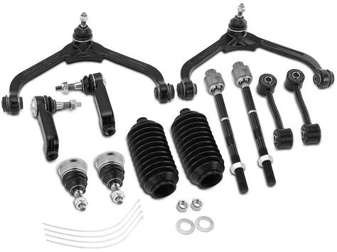 Front Control Arm Ball Joint Tie Rod And Sway Bar Link Kit 12