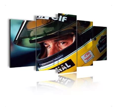 Casco Ayrton Senna Con Marco De Mosaico 105 X 60 Cm Modelo Mod229 5