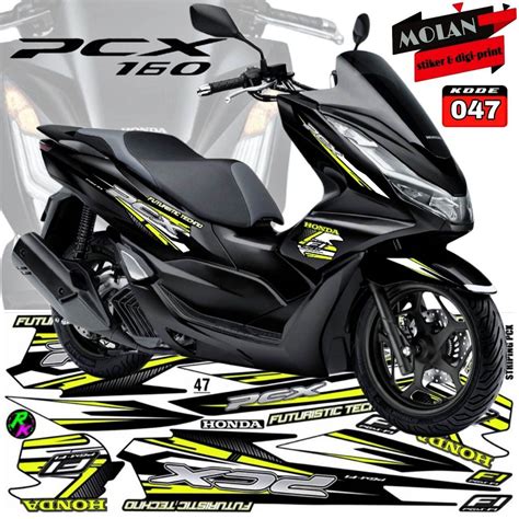 Decal Sticker Striping Variasi All New Honda Pcx 160 New Pcx 160 2022