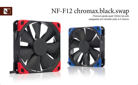 Noctua NF F12 PWM Chromax Black Swap Ventilador Silencioso 4 Pines