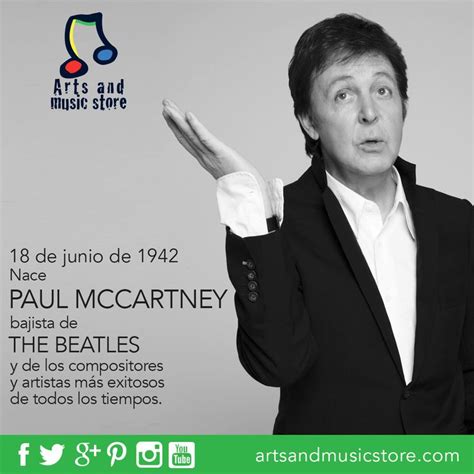 Hoy Cumple A Os Paul Mccartney Bajista En The Beatles Y Due O De