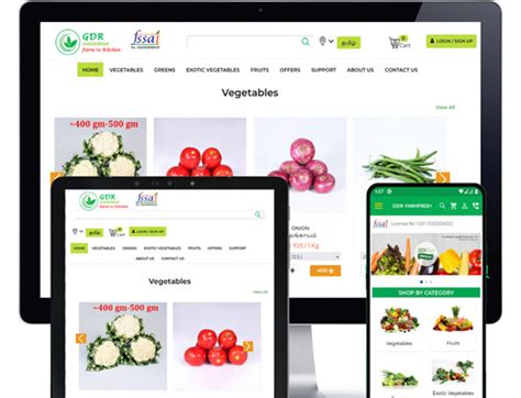 Vegetables Fruits Distribution Ecommerce Readymade Ecommerce App And