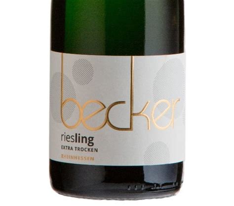 RIESLING SEKT Extra Trocken Weingut Becker