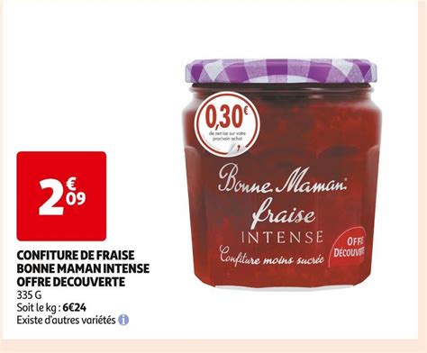 Promo Bonne Maman Confiture De Fraise Intense Offre Decouverte Chez