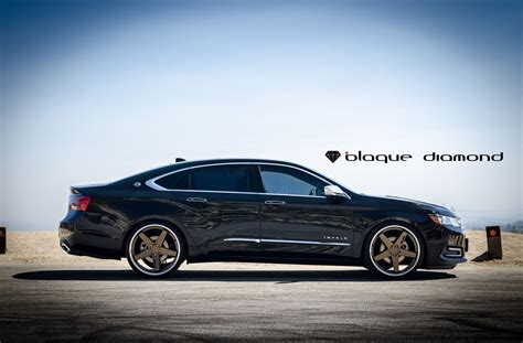 Black Chevy Impala Looking Bossy With Bronze Blaque Diamond Wheels