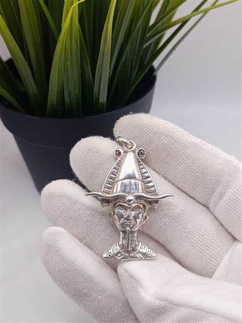 Pendant Osiris 3d Ancient Egyptian God King Sterling Gem