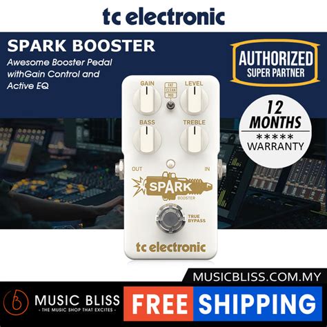 Tc Electronic Spark Booster Guitar Effects Pedal Music Bliss Malaysia