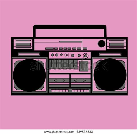 Old School Boom Box Stock Vector Royalty Free 539536333 Shutterstock