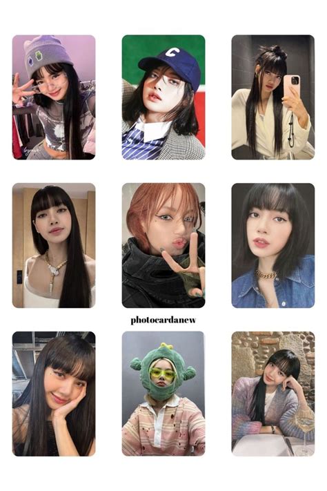 Blackpink Lisa Photocard Template Foto Raf L K K Zlar G Zellik