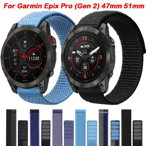 Нейлоновый ремешок JSPSTA для Garmin Epix Pro Gen 2, Fenix 7X 7 6X 6 ...