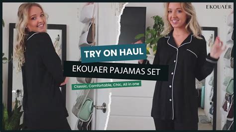 Soft Button Down Loungewear Pjs Haul Ekouaer Ft Destiny Schline