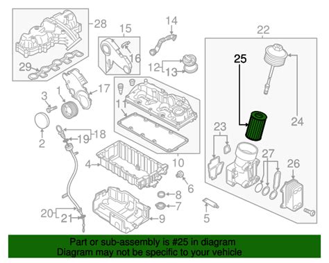 2012 2017 Volkswagen Oil Filter 03l 115 562 Vw Direct Parts