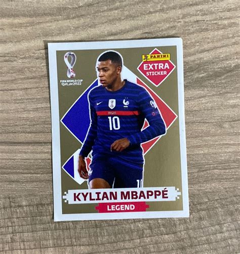 Figurinha Mbappe Legend Gold Ouro Copa Do Mundo Item P