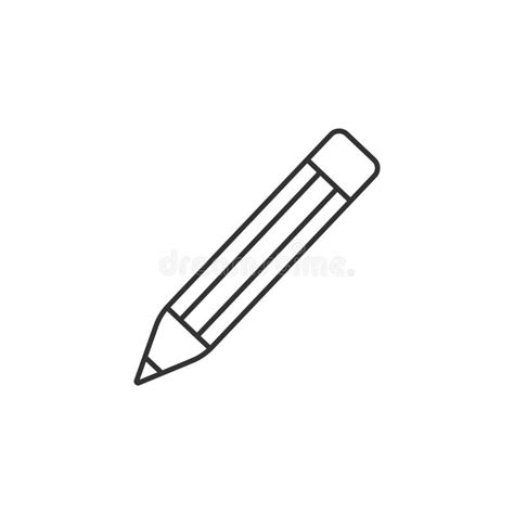 Pencil Icon Simple Element Illustration Pencil Symbol Design Template