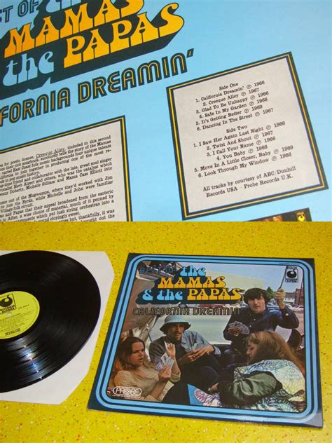 Mamas And The Papas California Dreamin Recordpusher International Vinyl Record Store