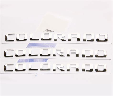 Yoaoo 3x OEM Chrome Colorado Nameplate Emblems Letter Badge 3D For 07