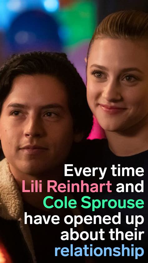 Every Time Riverdale Stars Lili Reinhart And Cole Sprouse Have Opened Up About Their