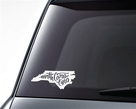 North Carolina Car Decal North Carolina Decal North Etsy