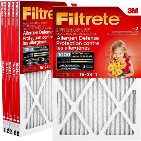 Filtrete 16x24x1 Furnace Filter Mpr 1000 Merv 11 Clean Living Basic