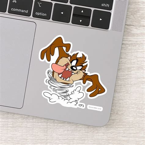 Taz™ Whirling Tornado Sticker Zazzle Vinyl Sticker Disney Sticker