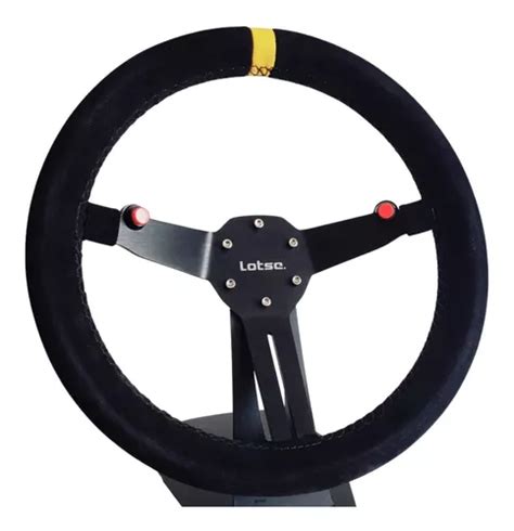 Volante Esportivo Lotse Rgt Preto Para Carro Turbo Aspirado