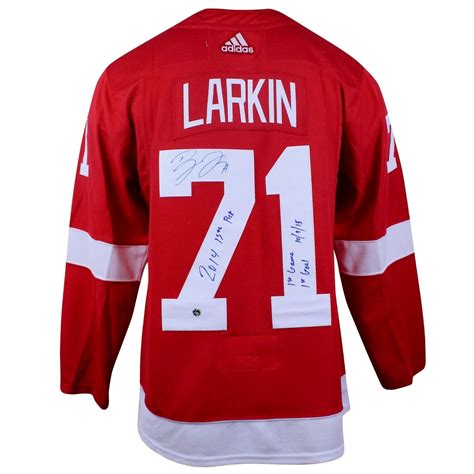 Dylan Larkin Autographed & Inscribed Jersey - Razilia