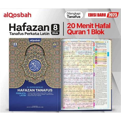 Jual Al Quran Hafazan 8 Perkata Latin A4 Al Qosbah Shopee Indonesia