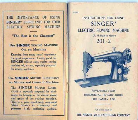 Singer Model 201 2 Sewing Machine User Operators Manual On Cd Ebay