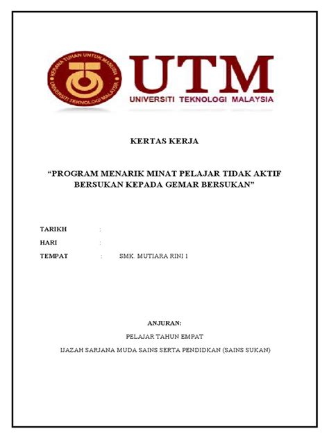 Pdf Proposal Pembangunan Sukan Di Sekolah Dokumen Tips