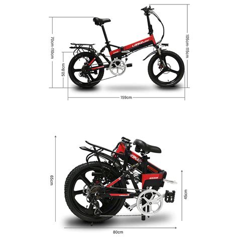 Lankeleisi Sepeda Listrik Lipat Folding Bike Elite Version V Ah