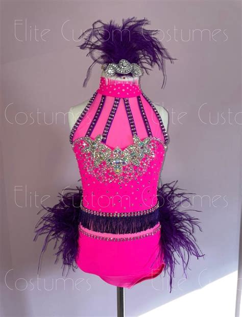 Custom Dance Costume Jazz Musical Theater Leotard With Fringe And