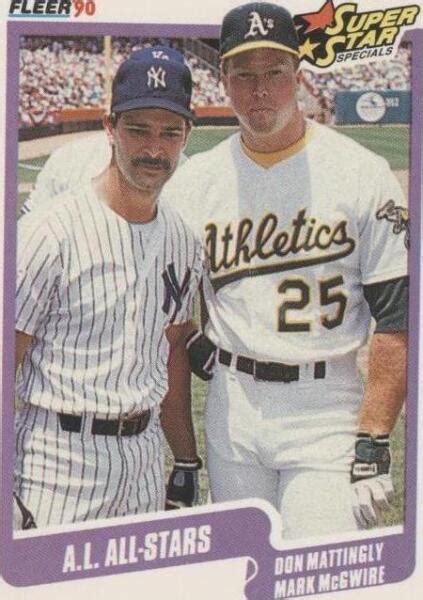 1990 Fleer Super Star Specials 638 Mark McGwire Don Mattingly For