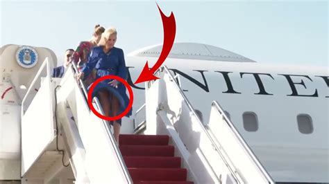 Shock See Us First Lady Jill Biden Reaction After Wind Blows Her Dress