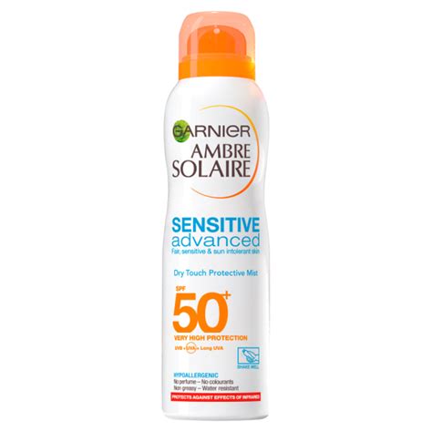 Garnier Ambre Solaire Sensitive Advanced Sun Protection Dry Mist Spf50