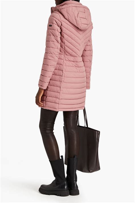 DKNY Quilted Shell Hooded Coat THE OUTNET