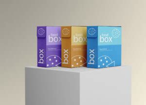 Free Food Packaging Box Mockup | Mockuptree